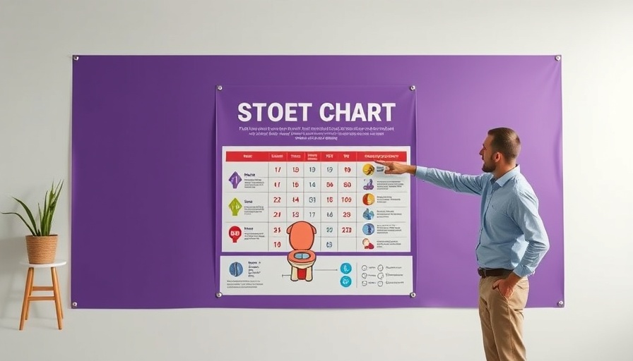 Signs you're not healthy: Stool chart and pointing man