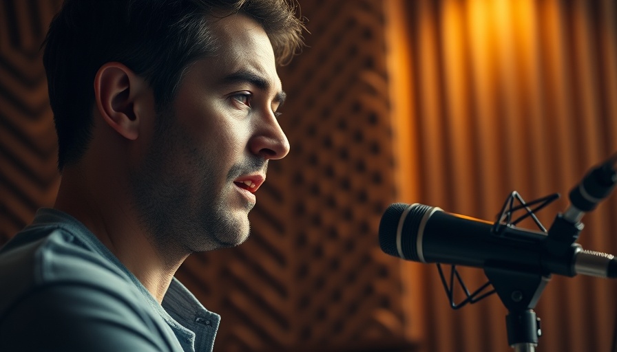 Man discussing in front of microphone; Are you getting enough sleep?