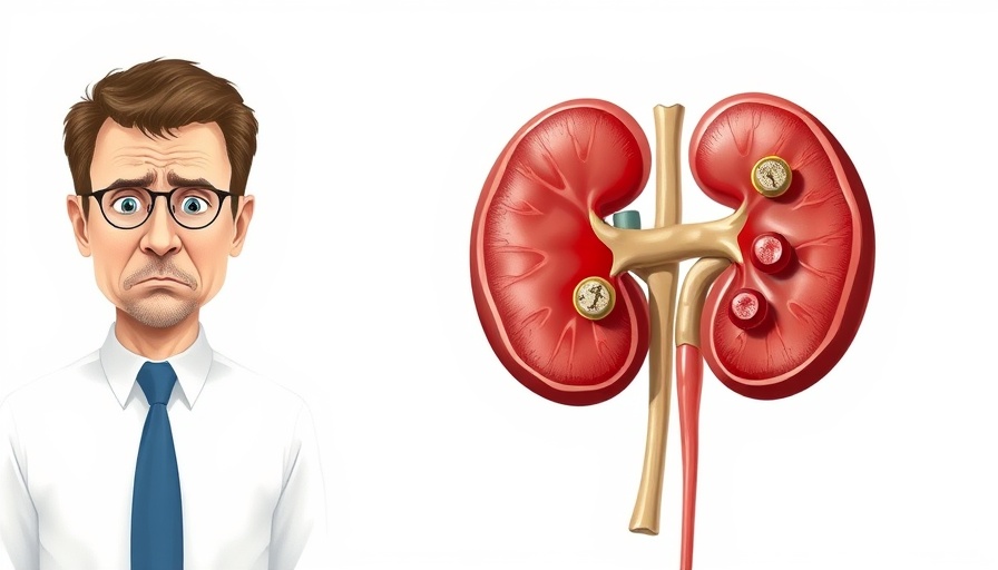 Illustration of kidney stone anatomy to avoid kidney stones.