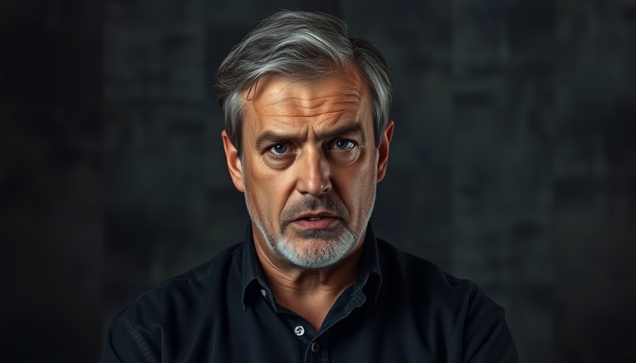 Man discussing hidden toxins in a studio setting.