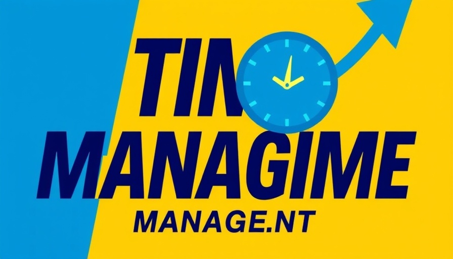 Vibrant graphic showing time management concept for values-based goals.