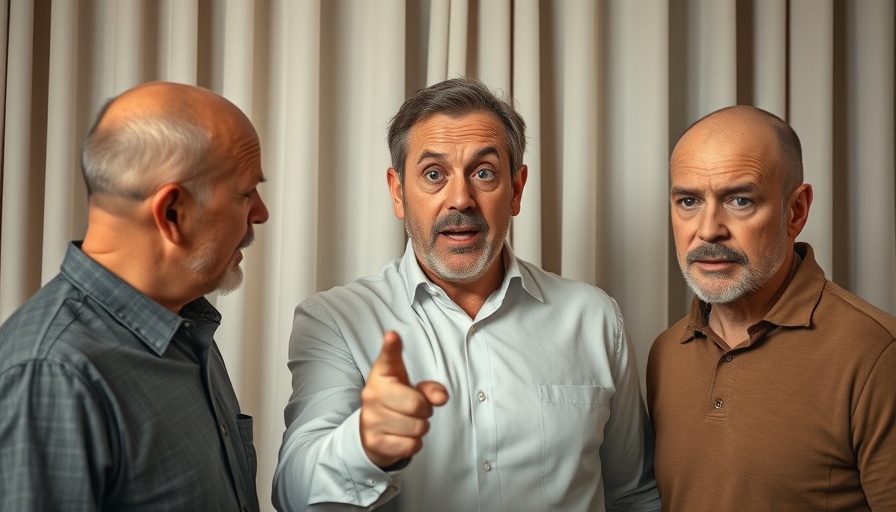 Middle-aged man reacting to hair restoration process for how to reverse hair loss.