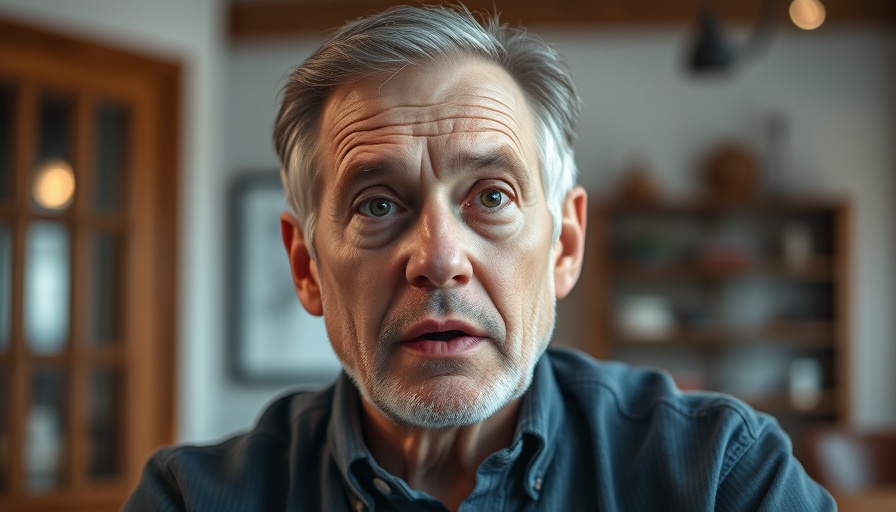 Focused man discussing benefits of anti-inflammatory food for productivity.