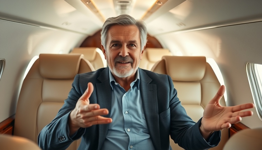 41,000 feet travel experience in a luxurious jet interior.