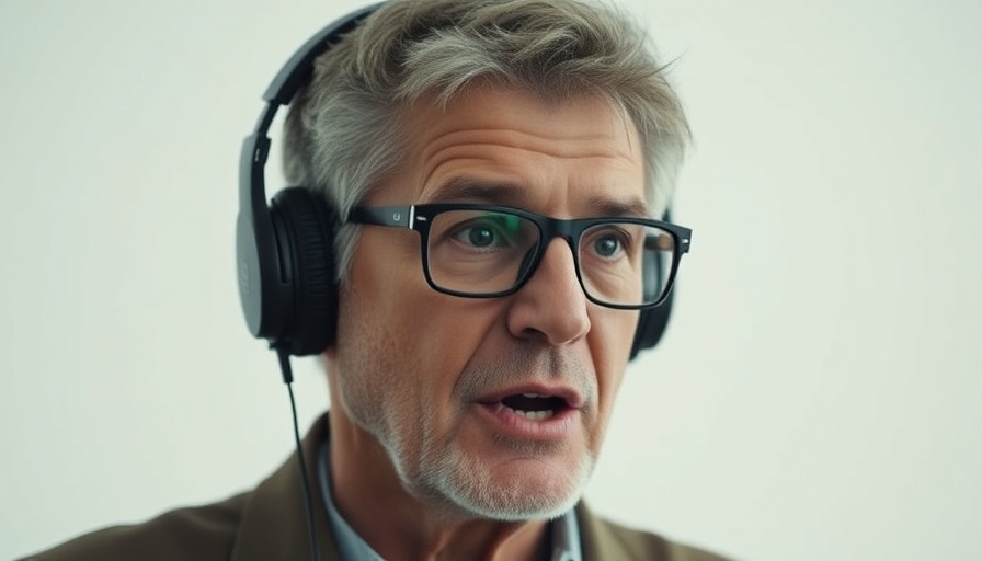 Middle-aged man speaking passionately about parenting, close-up.