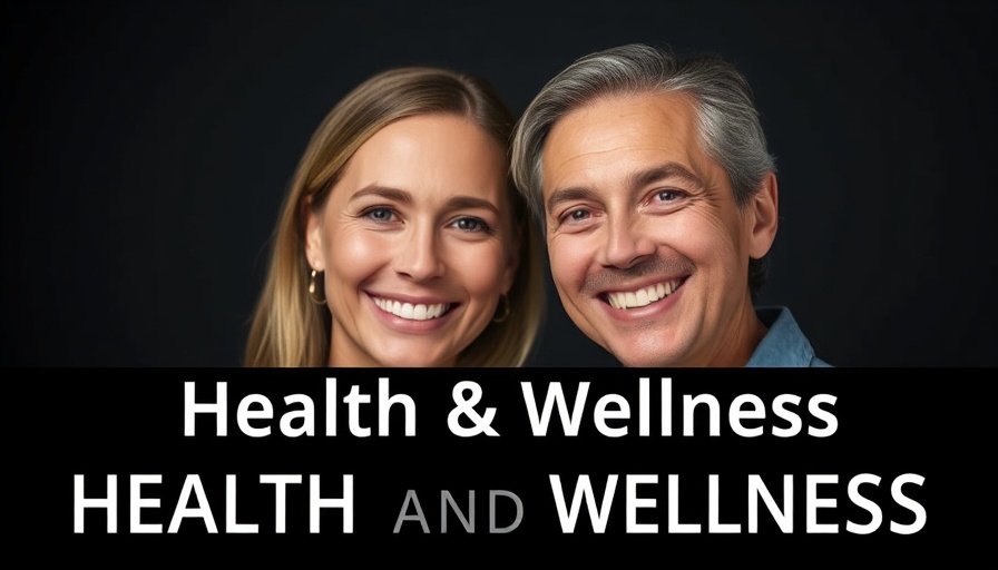 Health professionals in a wellness promo banner about mitochondrial health and peptide therapy.