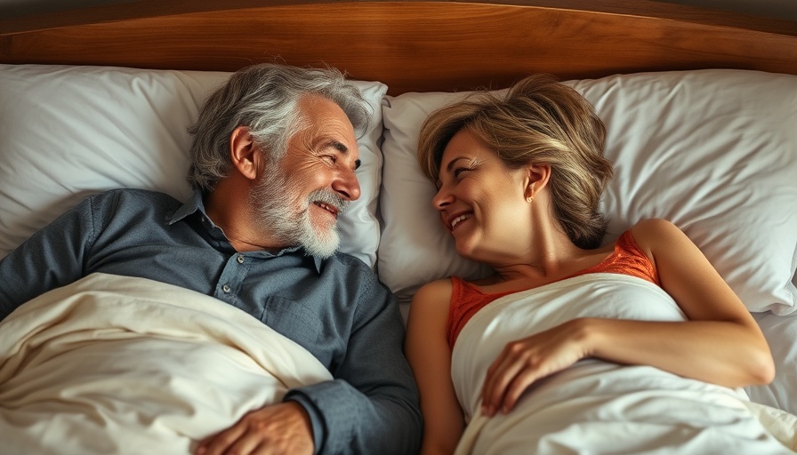 Middle-aged couple showing intimacy and connection, illustrating sex changes with age.