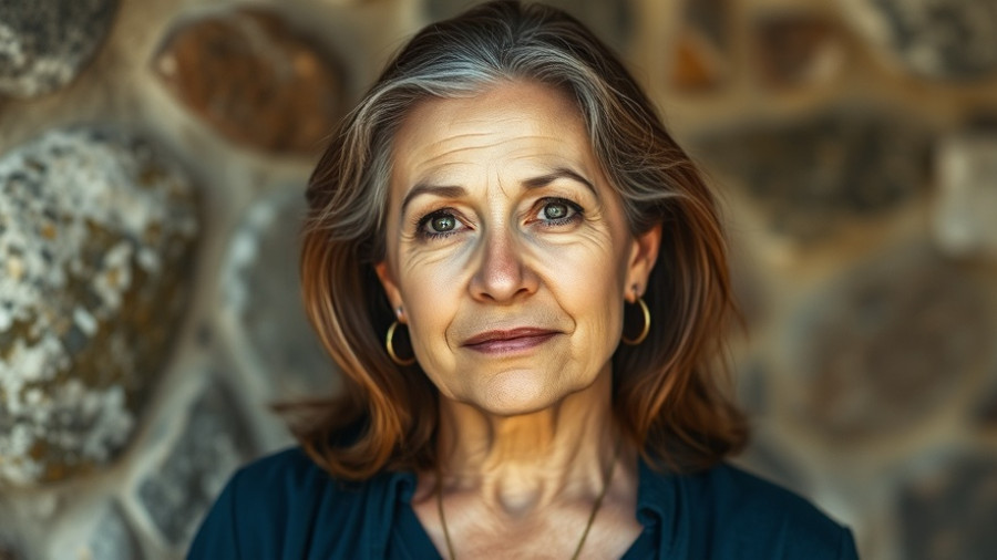 Calm middle-aged woman symbolizing emotional safety in relationships.