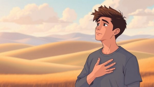 Stay kind despite toxic behavior illustrated by serene cartoon landscape