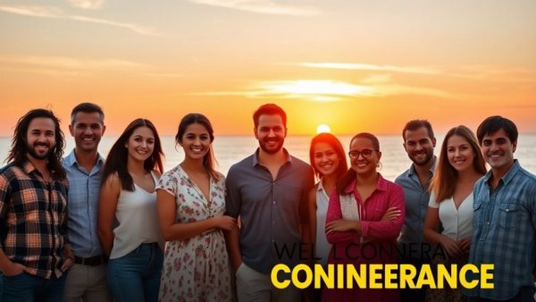 Make 2026 Different: Motivational summit at sunset ocean backdrop.