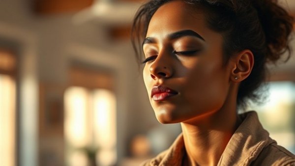 Contemplative woman considering spiritual leadership encouragement