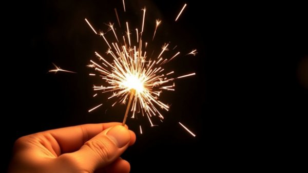 Hand holding sparkler lighting up the dark, Weekly Horoscope January 2026.