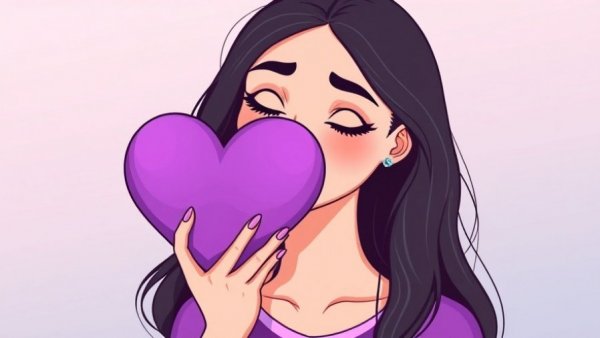 Young woman embracing self-love holding heart, stop judging yourself as a military wife.