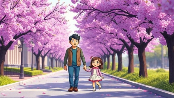 Reclaim your time and energy in a peaceful walk under vibrant trees.