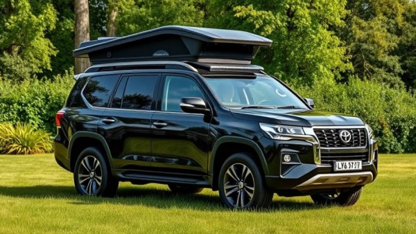 Compact Camper Module for Mid-Size Vehicles on sleek SUV in nature setting.