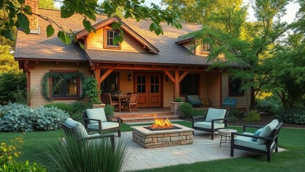 Rustic countryside home highlighting earth design living