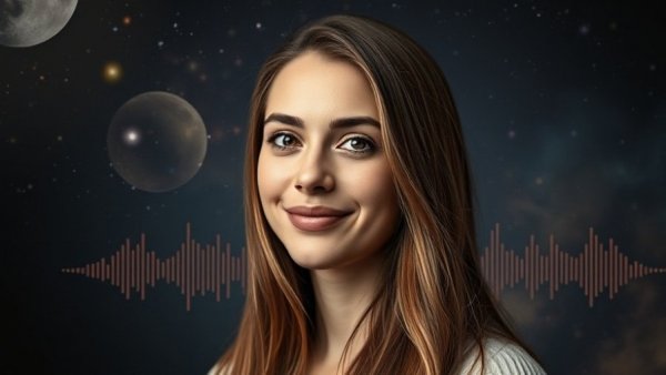 Serene woman's headshot promoting 12-Minute Body Scan Meditation