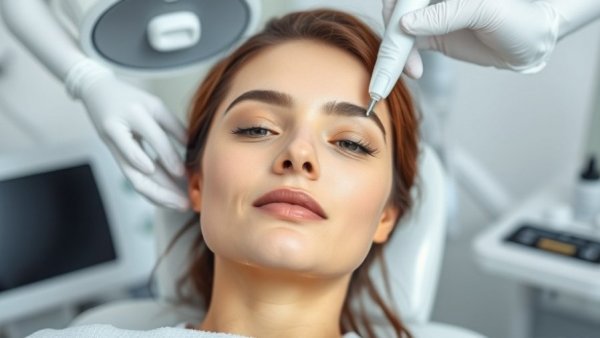 Aesthetic medicine professional in a clinic providing treatment, focusing on distributor reliability.