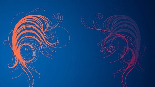 Abstract art of two faces symbolizing emotional wellness