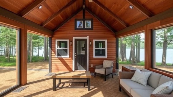 Canoe Bay Village Shoreline XL Lot 26: Private Lost Lake Tiny Home, Fully Furnished