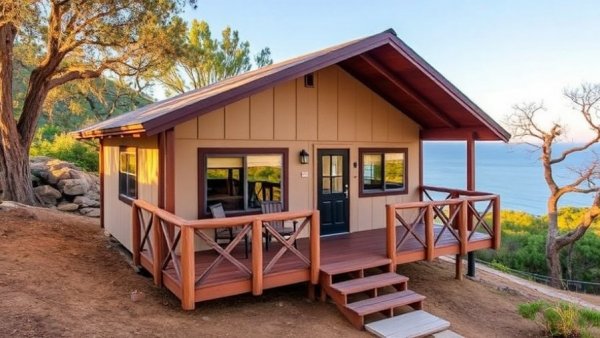 El Capitan Canyon’s Safari Cabin: A Hilltop Two-Bedroom Cabin With Ocean Views and an Outdoor Shower