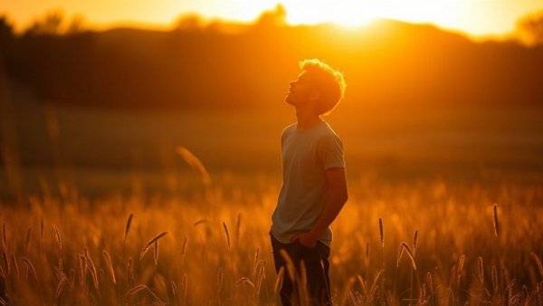 Silhouette of person in field with glowing sunset, weekly horoscope insights October 11-17 2026.
