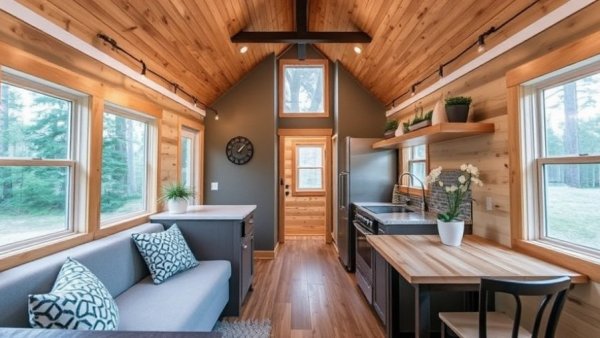 Deer Valley Fawn Unlimited: A HUD-Certified 540 Sq Ft Tiny Home with a Vaulted Kitchen