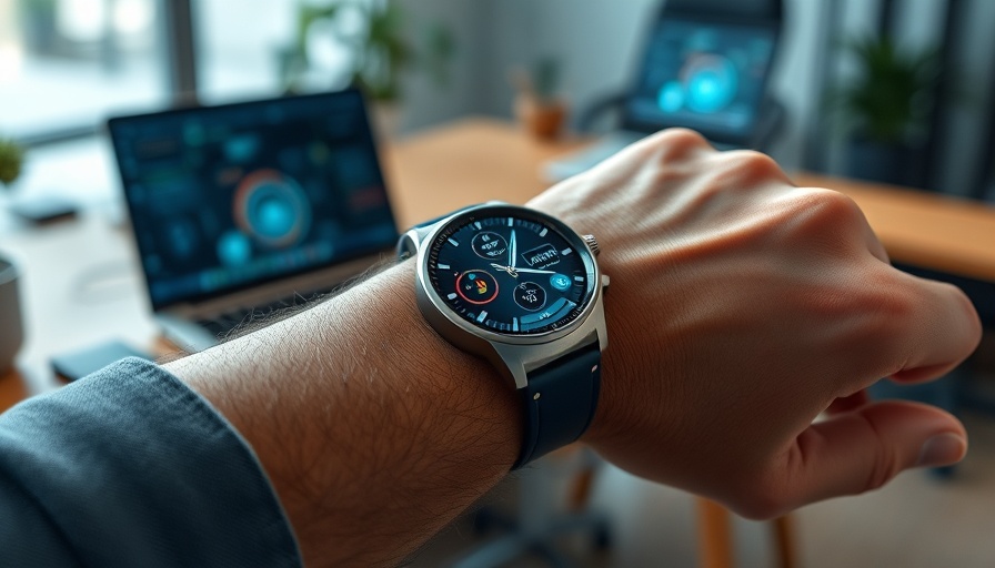 Futuristic wristwatch health data display - cost of health optimization.