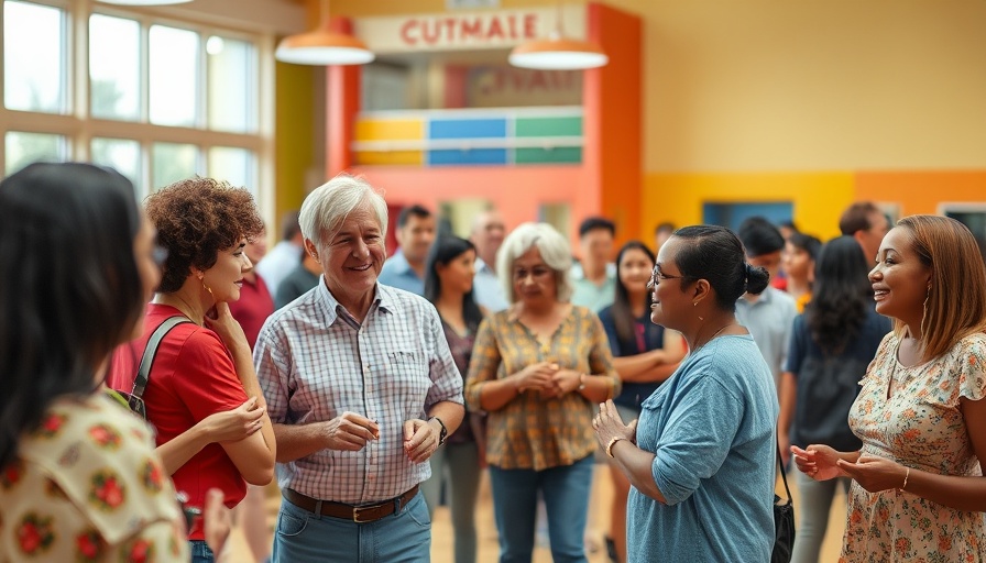 Community program at a colorful YMCA center, engaging diverse participants.