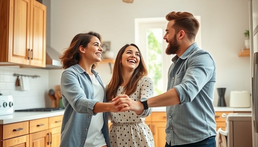 Joyful couple dancing in kitchen, symbolizing growth areas in relationships.