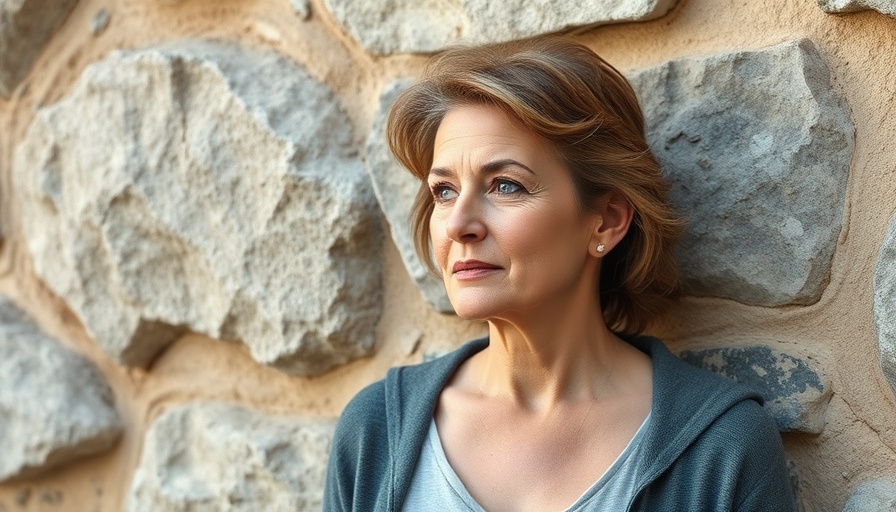 Mature woman with thoughtful expression representing self-awareness and emotional health.