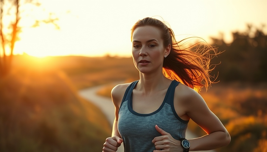 Non-Surgical Weight Loss Journey: Motivated woman jogging at sunrise.