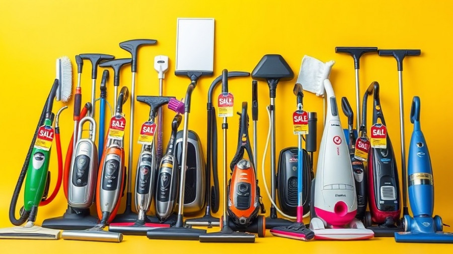 Variety of cleaning tools featured in Way Day Sale.