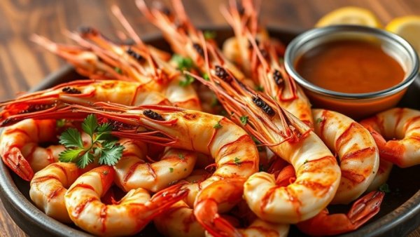 Grill your Thanksgiving feast outdoors with herb-seasoned shrimp.