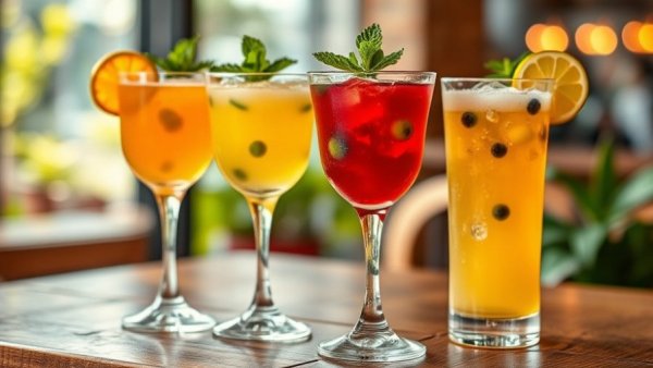 Refreshing holiday cocktails with mint and citrus.