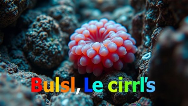 Colorful Bubble Tip Anemone care guide overlay on marine rocks.