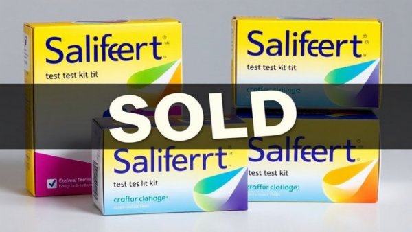 Salifert Sold: Colorful test kit boxes marked SOLD.