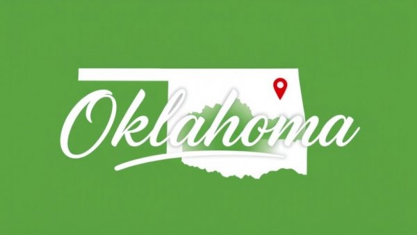 Logo for Living in Tahlequah Podcast with Oklahoma map outline