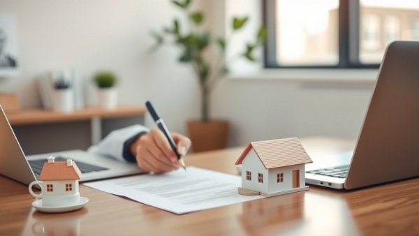 Financial Moves for Homeowners: person signing contract at desk.