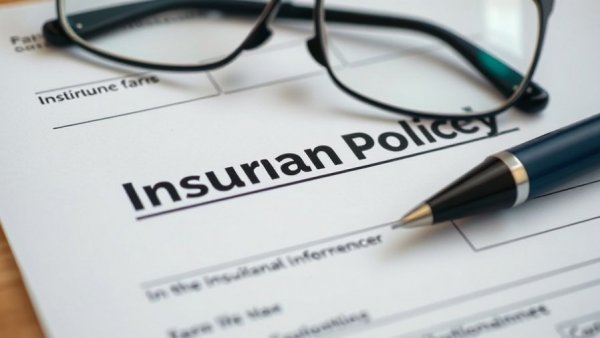 Close-up of insurance policy with glasses and pen, landlord insurance explained.