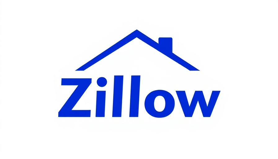 Zillow logo in blue and white, modern design branding.