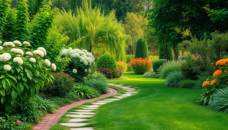 Landscape irrigation design tips for Northern Virginia homeowners in lush garden setting