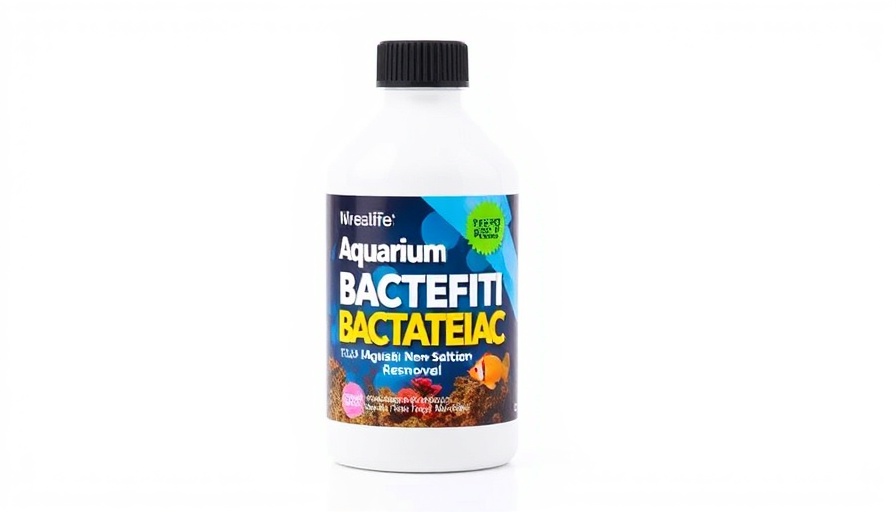 MicroBacter Purple M aquarium solution with vibrant branding.