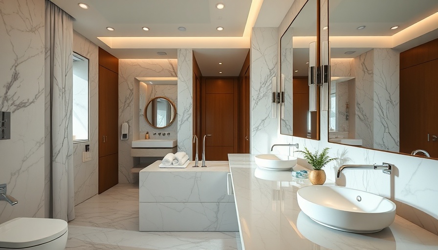 Modern bathroom showcasing elegant decor and cleanliness, highlighting bathroom hacks.