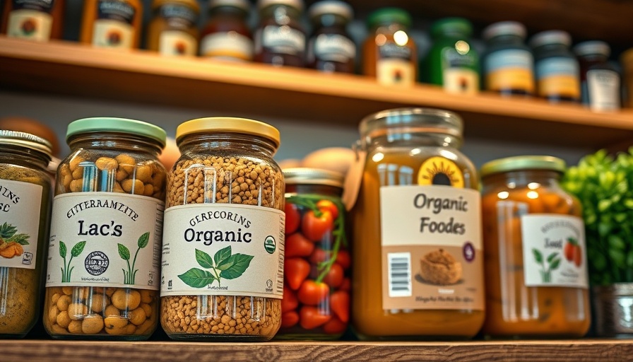 Glass jars with organic foods showcasing food storage hacks.