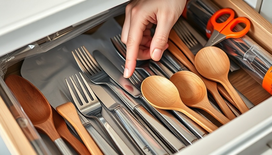 Neatly organized kitchen drawer with cutlery, showcasing smart hacks for every cook.