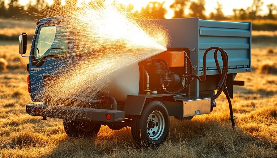 Gas pressure washer cleaning truck, ideal for homeowners.