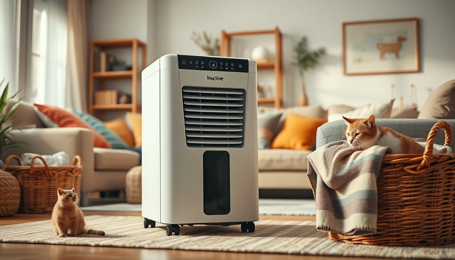 Dehumidifier not working in a cozy living room setting.