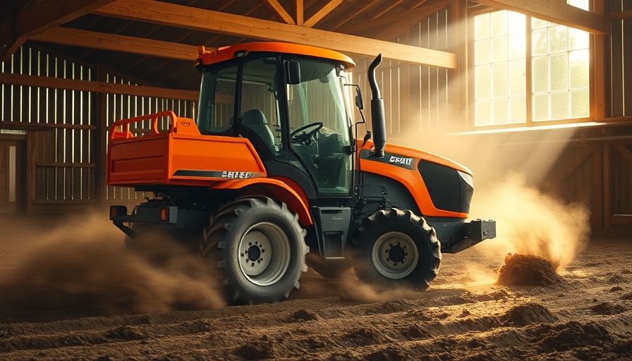 Affordable utility tractor for homeowners working in a barn.