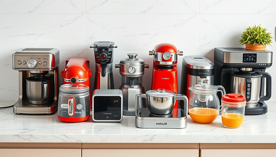 Stylish small appliance storage ideas in a modern kitchen.